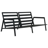 NNEVL 4 Piece Garden Lounge Set with Cushions Aluminium Dark Grey