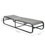 NNEVL Sun Lounger Aluminium and Textilene