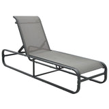 NNEVL Sun Loungers 2 pcs with Table Textilene and Aluminium