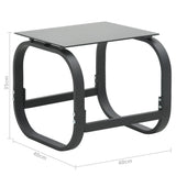 NNEVL Sun Loungers 2 pcs with Table Textilene and Aluminium