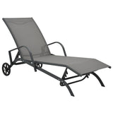 NNEVL Sun Lounger Steel and Textilene