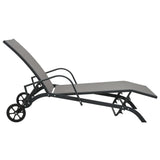 NNEVL Sun Lounger Steel and Textilene