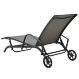 NNEVL Sun Lounger Steel and Textilene
