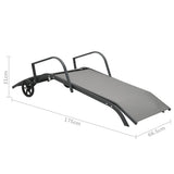 NNEVL Sun Lounger Steel and Textilene