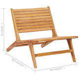 NNEVL Garden Chair Solid Teak Wood