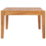NNEVL Garden Table 90.5x55.5x30.5 cm Solid Teak Wood