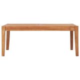 NNEVL Garden Table 90.5x55.5x30.5 cm Solid Teak Wood