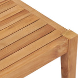 NNEVL Garden Table 90.5x55.5x30.5 cm Solid Teak Wood