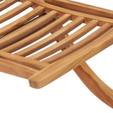 NNEVL Folding Garden Chairs Solid Teak Wood
