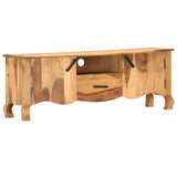 NNEVL TV Cabinet 115x30x42 cm Solid Sheesham Wood
