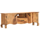 NNEVL TV Cabinet 115x30x42 cm Solid Sheesham Wood