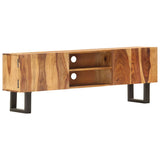 NNEVL TV Cabinet 130x30x47 cm Solid Acacia Wood