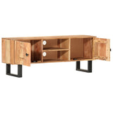 NNEVL TV Cabinet 118x30x45 cm Solid Acacia Wood