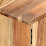 NNEVL TV Cabinet 118x30x45 cm Solid Acacia Wood
