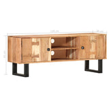 NNEVL TV Cabinet 118x30x45 cm Solid Acacia Wood