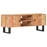 NNEVL TV Cabinet 118x30x45 cm Solid Acacia Wood