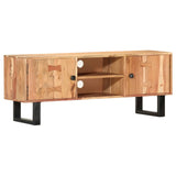 NNEVL TV Cabinet 118x30x45 cm Solid Acacia Wood