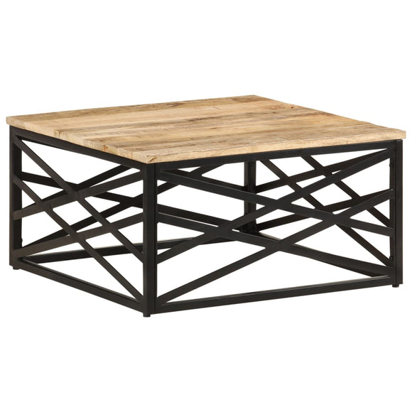 NNEVL Coffee Table 68x68x35 cm Solid Mango Wood
