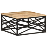 NNEVL Coffee Table 68x68x35 cm Solid Mango Wood