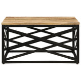 NNEVL Coffee Table 68x68x35 cm Solid Mango Wood