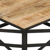 NNEVL Coffee Table 68x68x35 cm Solid Mango Wood