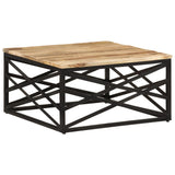 NNEVL Coffee Table 68x68x35 cm Solid Mango Wood