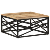NNEVL Coffee Table 68x68x35 cm Solid Mango Wood