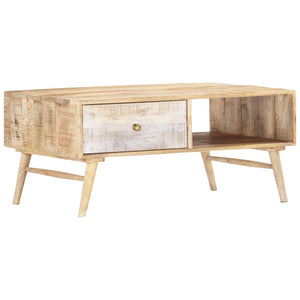 NNEVL Coffee Table 88x60x40 cm Solid Mango Wood
