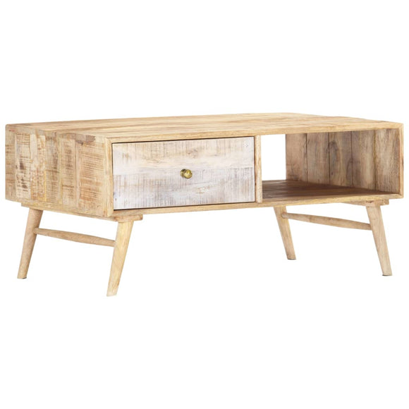 NNEVL Coffee Table 88x60x40 cm Solid Mango Wood