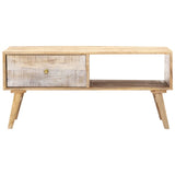 NNEVL Coffee Table 88x60x40 cm Solid Mango Wood