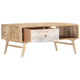 NNEVL Coffee Table 88x60x40 cm Solid Mango Wood