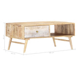 NNEVL Coffee Table 88x60x40 cm Solid Mango Wood