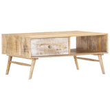 NNEVL Coffee Table 88x60x40 cm Solid Mango Wood