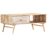 NNEVL Coffee Table 88x60x40 cm Solid Mango Wood