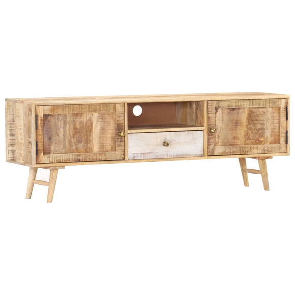 NNEVL TV Cabinet 140x30x45 cm Solid Mango Wood