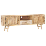 NNEVL TV Cabinet 140x30x45 cm Solid Mango Wood