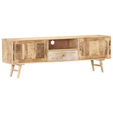 NNEVL TV Cabinet 140x30x45 cm Solid Mango Wood