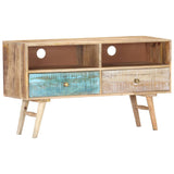 NNEVL TV Cabinet 88x30x50 cm Solid Mango Wood
