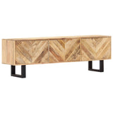 NNEVL TV Cabinet 140x30x45 cm Solid Mango Wood