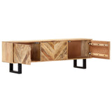 NNEVL TV Cabinet 140x30x45 cm Solid Mango Wood