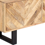 NNEVL TV Cabinet 140x30x45 cm Solid Mango Wood