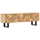 NNEVL TV Cabinet 140x30x45 cm Solid Mango Wood