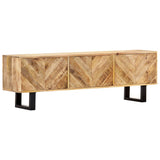 NNEVL TV Cabinet 140x30x45 cm Solid Mango Wood