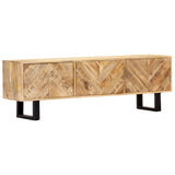 NNEVL TV Cabinet 140x30x45 cm Solid Mango Wood