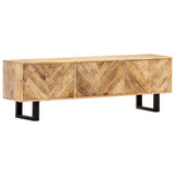 NNEVL TV Cabinet 140x30x45 cm Solid Mango Wood