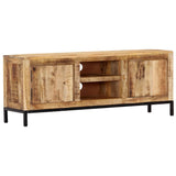 NNEVL TV Cabinet 118x30x45 cm Solid Mango Wood