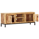 NNEVL TV Cabinet 118x30x45 cm Solid Mango Wood