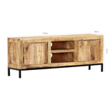 NNEVL TV Cabinet 118x30x45 cm Solid Mango Wood