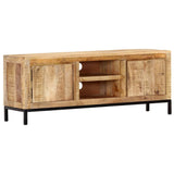 NNEVL TV Cabinet 118x30x45 cm Solid Mango Wood