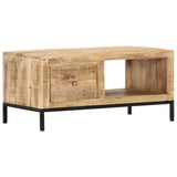 NNEVL Coffee Table 88x50x42 cm Solid Mango Wood
